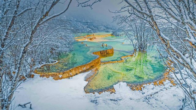 四川黄龙风景名胜区，中国